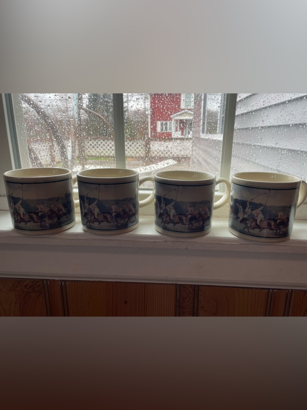 Vintage 70s/80s Ralph Lauren Polo Sport Equestrian Ceramic Coffee Mug Lot Japan